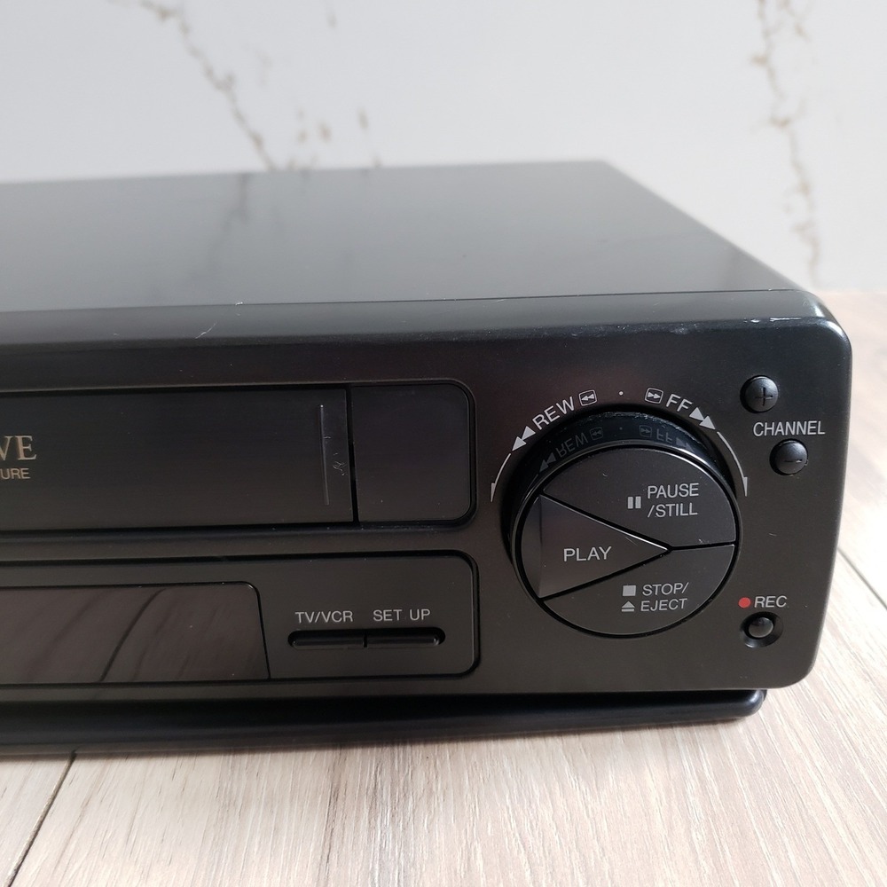 Sharp VCR Video Cassette Recorder VC A544U Black Vintage Home Media Player VHS - Picture 10 of 16